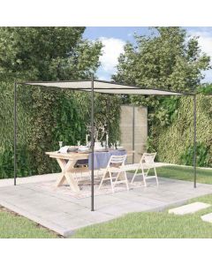 Gazebo Bianco 3x3 m 180 g/m² Tessuto e Acciaio