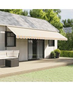 Tessuto di Ricambio per Mantovana Tenda Strisce Multicolore 600 cm