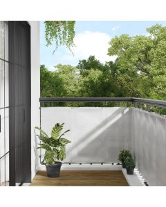 Paravento Balcone Grigio chiaro 90x700cm 100% Poliestere Oxford