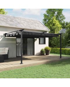 Gazebo 400 x 300 x 200 cm Antracite Poliestere