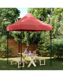 Tenda da Festa Pieghevole Pop-Up Bordò 200x200x306 cm
