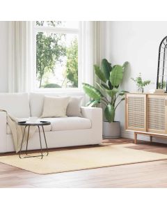 Tappeto Shaggy a Pelo Lungo NAVARRA Crema 130x200 cm poliestere
