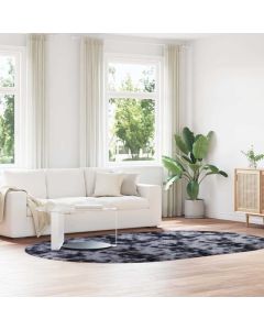 Tappeto Shaggy a Pelo Lungo NAVARRA Grigio Scuro 300x200 cm