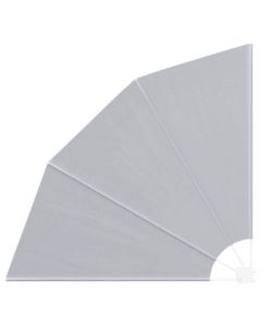 Schermo di Privacy per Balcone 160 x 160 cm Poliestere Grigio