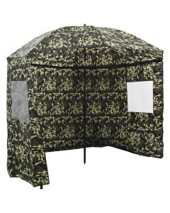 Ombrellone da Pesca 228 x 204 cm Poliestere Oxford Mimetico