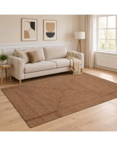 Tappeto da Area Grigio 200 x 290 cm Juta