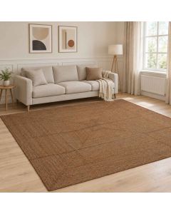 Tappeto da Area Grigio 300 x 300 cm Juta