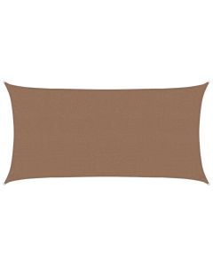 Telo Ombra Rettangolare 2 x 6 m HDPE Tortora