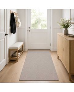 Tappeto IZA Beige 80 x 200 cm 100% Poliestere Pelo basso