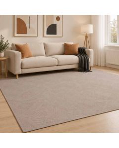 Tappeto IZA Beige 200 x 280 cm 100% Poliestere Pelo basso