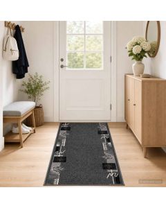tappeto antiscivolo FLORNES Tessuto Grigio PP 7 mm
