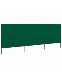 Paravento a 3 Pannelli in Tessuto 400x160 cm Verde