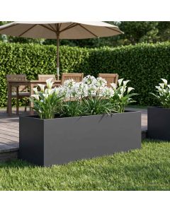 Vaso da giardino Antracite 100 x 30 x 30 cm