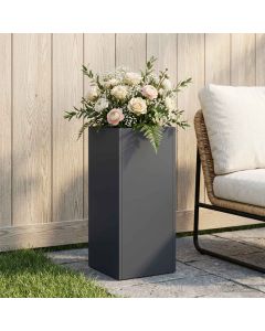 Vaso da giardino Antracite 20 x 20 x 40 cm