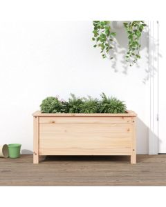 Fioriera da Giardino 82,5x40x39 cm in Legno Massello di Pino