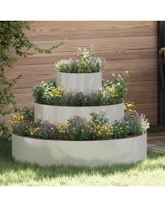 Vaso da giardino Argento 90 x 90 x 20 cm Acciaio zincato