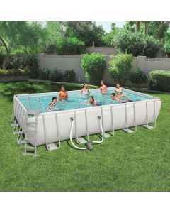 Bestway Power Steel Set Piscina Rettangolare 671x366x132 cm 56470