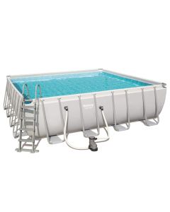 Bestway Power Steel Set Piscina Quadrata 488x488x122 cm 56626