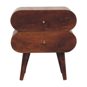 Bubble Chestnut Bedside