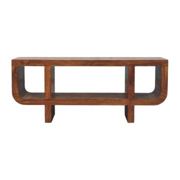 Orion Curved Chestnut Media Unit