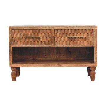 Arno Shoe Storage Unit in Golden Teak