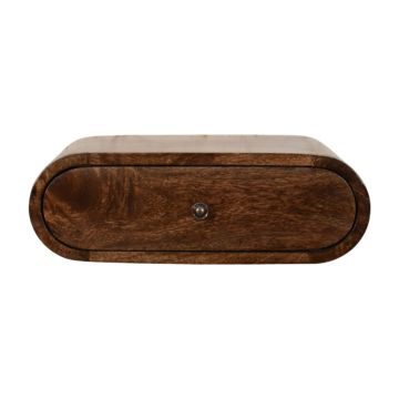 Rounded Wall-Mounted Bedside in Classic Grey