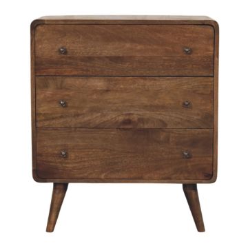 Curve Edge 3 Drawer Chest