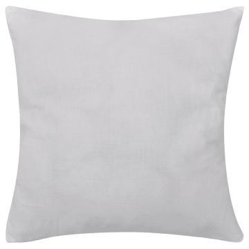 Set 4 Federe in cotone bianche 80 x 80 cm
