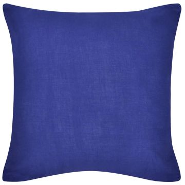Fodere per Cuscini Blu in Cotone 4 pz 40 x 40 cm