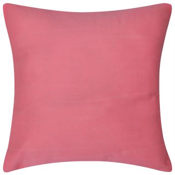 Fodere per Cuscini Rosa in Cotone 4 pz 80 x 80 cm
