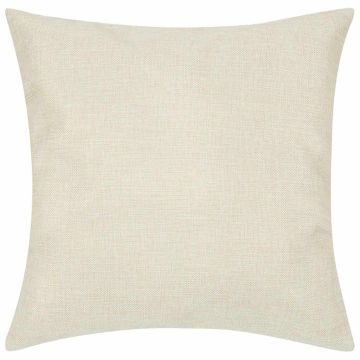 4 federe in lino beige 80 x 80 cm