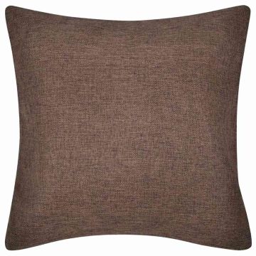 Fodere per Cuscini 4 pz in Simil Lino 50 x 50 cm