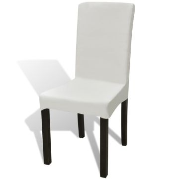 Fodere Elastiche per Sedie 4 pz Crema