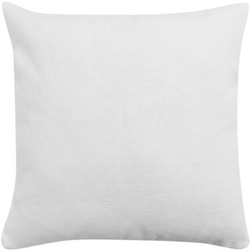 Set 4 Federe per Cuscini in Simil-Lino Bianco 80x80 cm