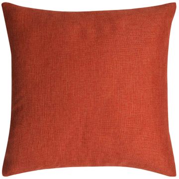 Set 4 Federe per Cuscini in Simil-Lino Terracotta 40x40 cm