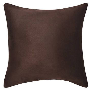 4 Fodere Cuscini 80x80cm Poliestere Scamosciato Sintetico Marrone