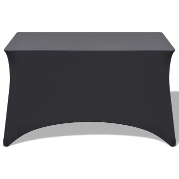 Fodere Elasticizzate per Tavolo 2 pezzi 183x76x74 cm Antracite