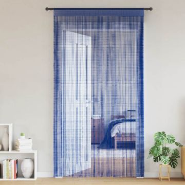 Tende a Filo 2 pz 100x250 cm Blu