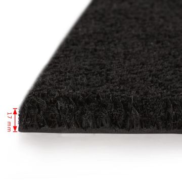 Zerbini in Fibra di Cocco 2 pz 17mm 50x80 cm Nero