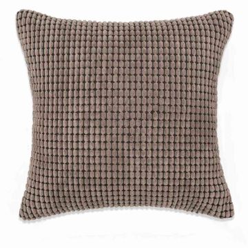 Set di Cuscini 2 pz in Velour 60x60 cm Marrone