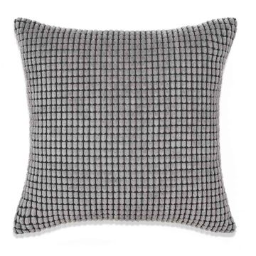 Set di Cuscini 2 pz in Velour 45x45 cm Grigio