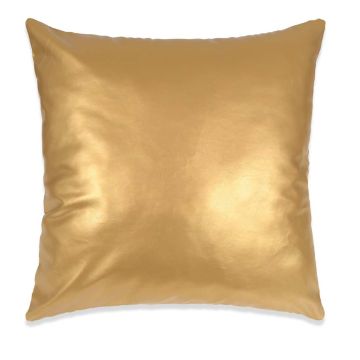 Set di Cuscini 2 pz in Pelle PU 45x45 cm Oro