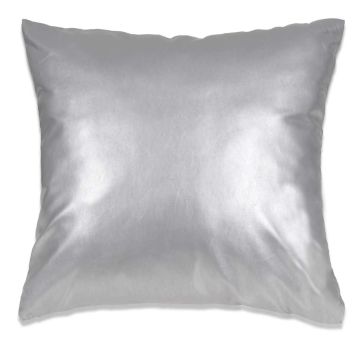 Set di cuscini 2 pz in Pelle PU 45x45 cm Argento
