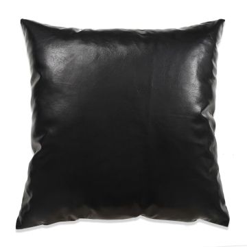 Set di Cuscini 2 pz in PU 60x60 cm Nero