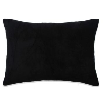 Set di Cuscini 2 pz in Tessuto 40x60 cm Nero