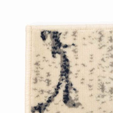 Tappeto Moderno con Motivi Floreali 160x230 cm Beige/Blu