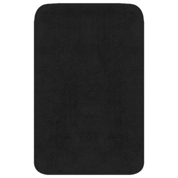 Set Tappetini per Bagno 3 pz in Tessuto Antracite
