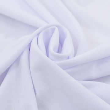 Copertura Elastica per Tavolo con Gonna 2 pz 120x74 cm Bianco