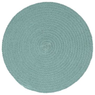 Tovagliette 6 pz Grigio Neutro 38 cm Rotonde in Cotone