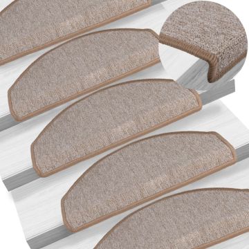 Tappetini per scale 15 pz 65 x 24 x 4 cm Non-Slip